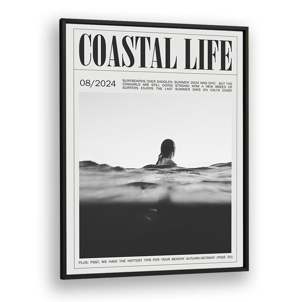 Coastal Life Iv Beach Prints Coastal Wall Art in Black Plain Frame