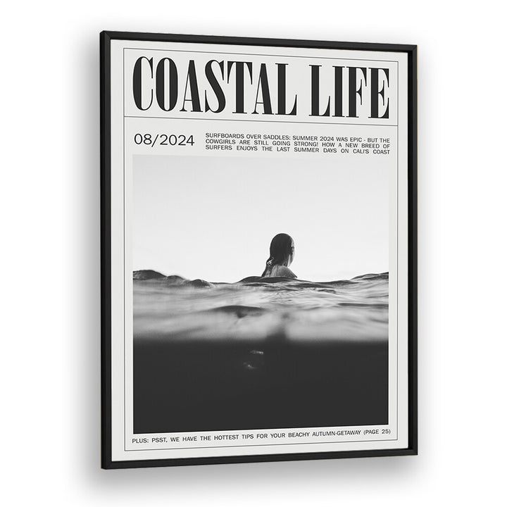 Coastal Life Iv Beach Prints Coastal Wall Art in Black Plain Frame