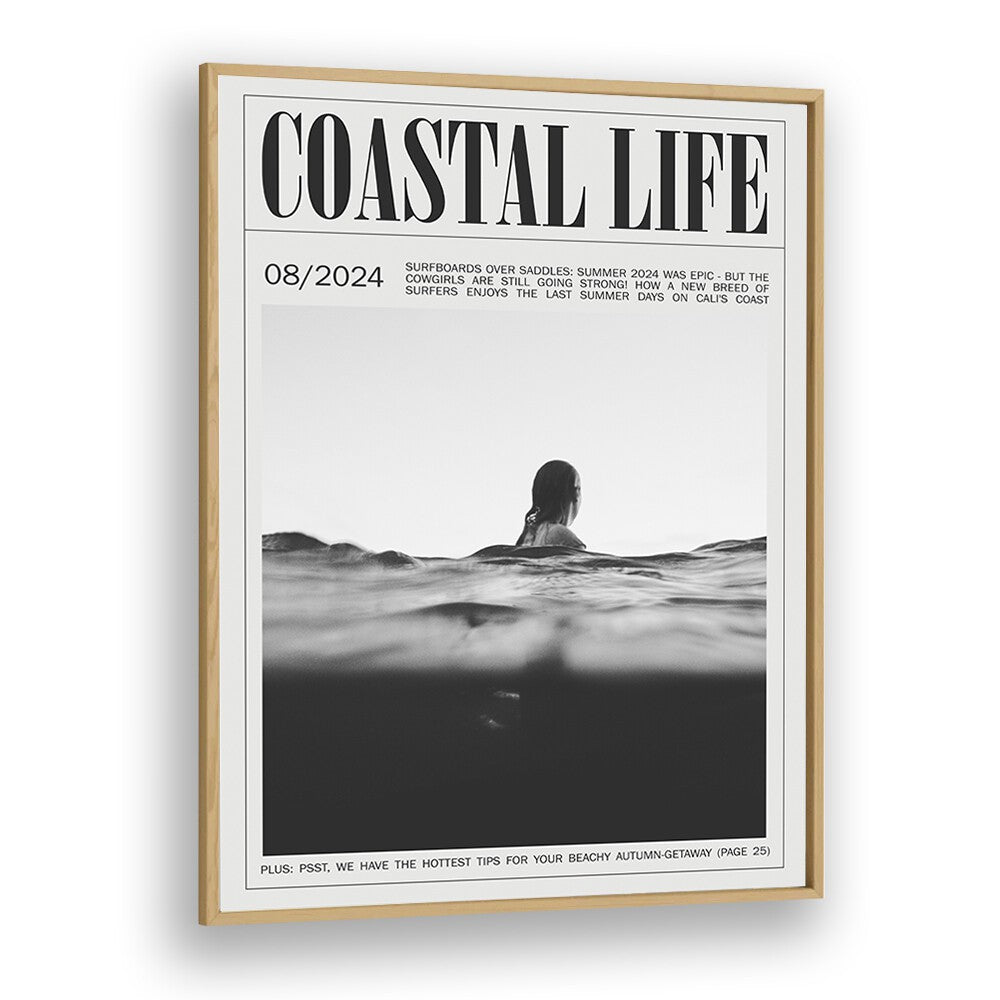 Coastal Life Iv Beach Prints Coastal Wall Art in Oak Wood Plain Frame