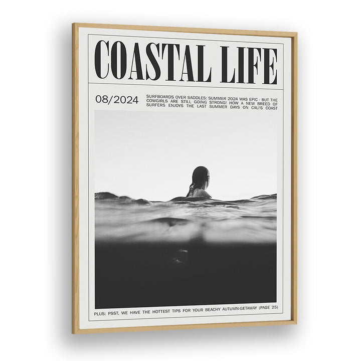 Coastal Life Iv Beach Prints Coastal Wall Art in Oak Wood Plain Frame