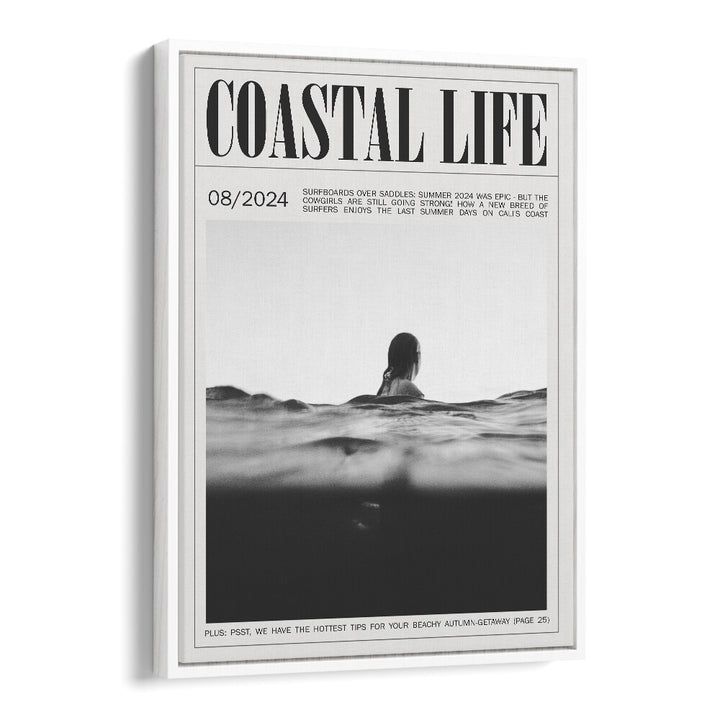 Coastal Life Iv Beach Prints Coastal Wall Art in White Floater Frame
