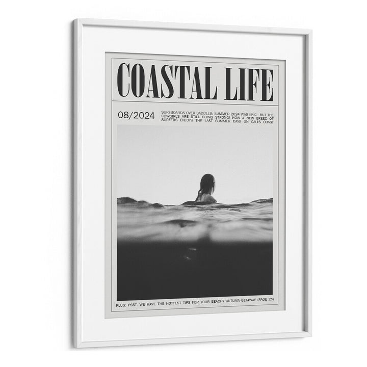 Coastal Life Iv Beach Prints Coastal Wall Art in White Frame With Mount