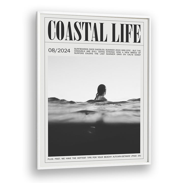 Coastal Life Iv Beach Prints Coastal Wall Art in White Plain Frame