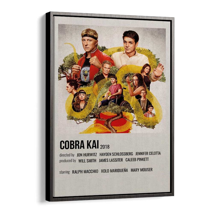 Cobra Kai 2018 Movie Posters in Black Floater Frame