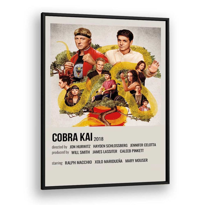 Cobra Kai 2018 Movie Posters in Black Plain Frame