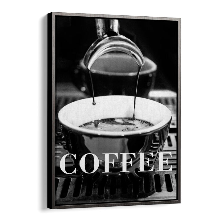 Coffee Black By 1 X Studio Cafe Art Prints Cafe Posters in Black Floater Frame