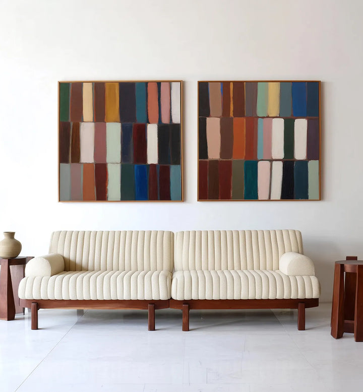 COLORFIELD LIVING, SET OF 2 PAINTINGS