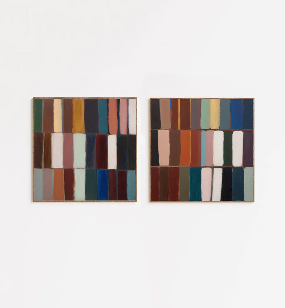 COLORFIELD LIVING, SET OF 2 PAINTINGS