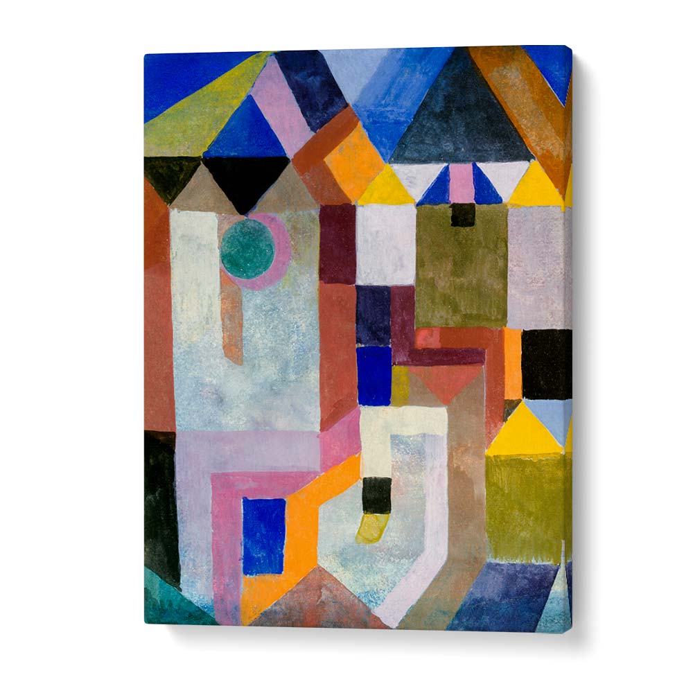 Colorful Architecture 1917 Vintage Paintings in Gallery Wrap