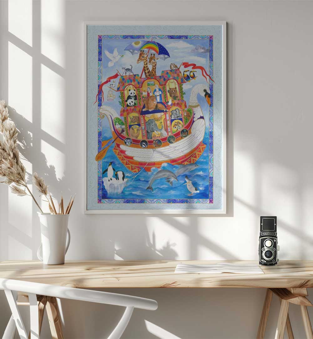 COLORFUL ARK VOYAGE , KIDS ROOM PAINTINGS