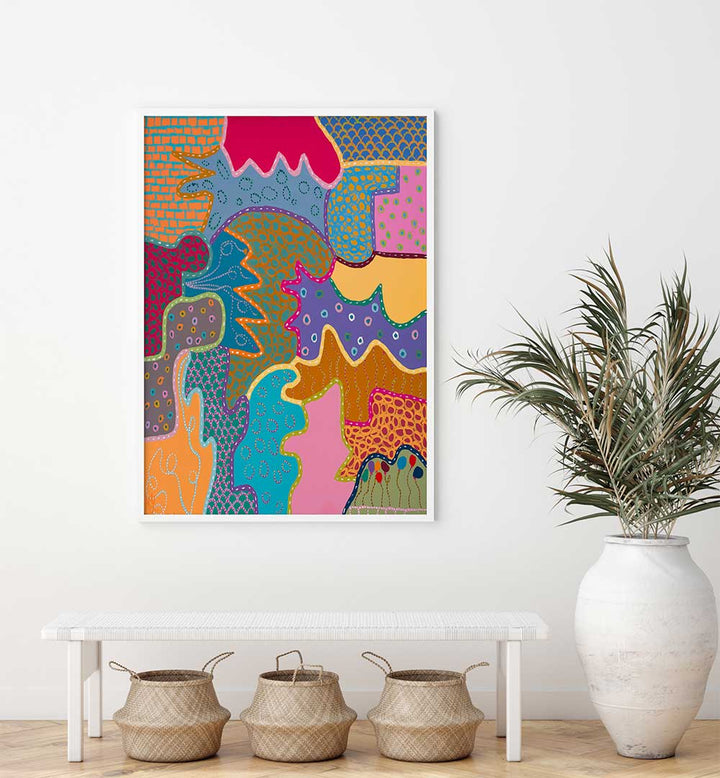 COLOUR WARMS THE SOUL , PATTERN ART PRINTS