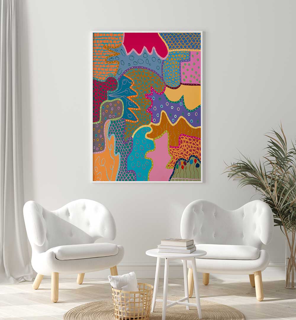 COLOUR WARMS THE SOUL , PATTERN ART PRINTS