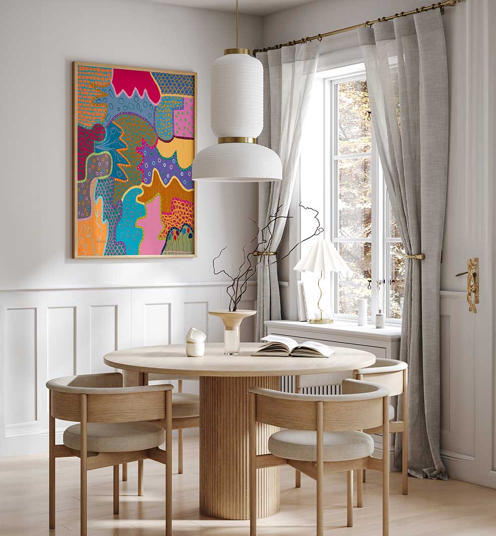 COLOUR WARMS THE SOUL , PATTERN ART PRINTS
