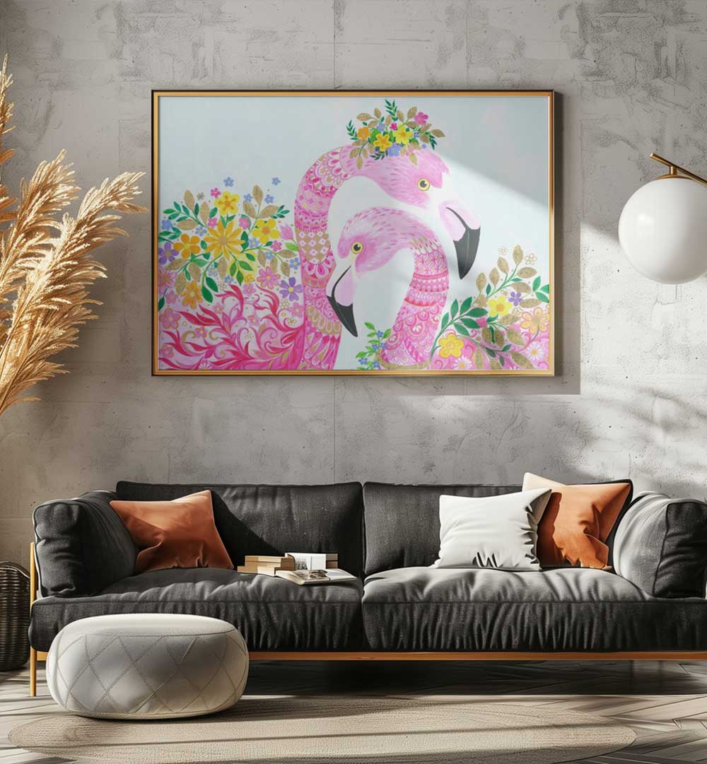 COLORFUL FLORAL CROWNS , ANIMAL PAINTINGS