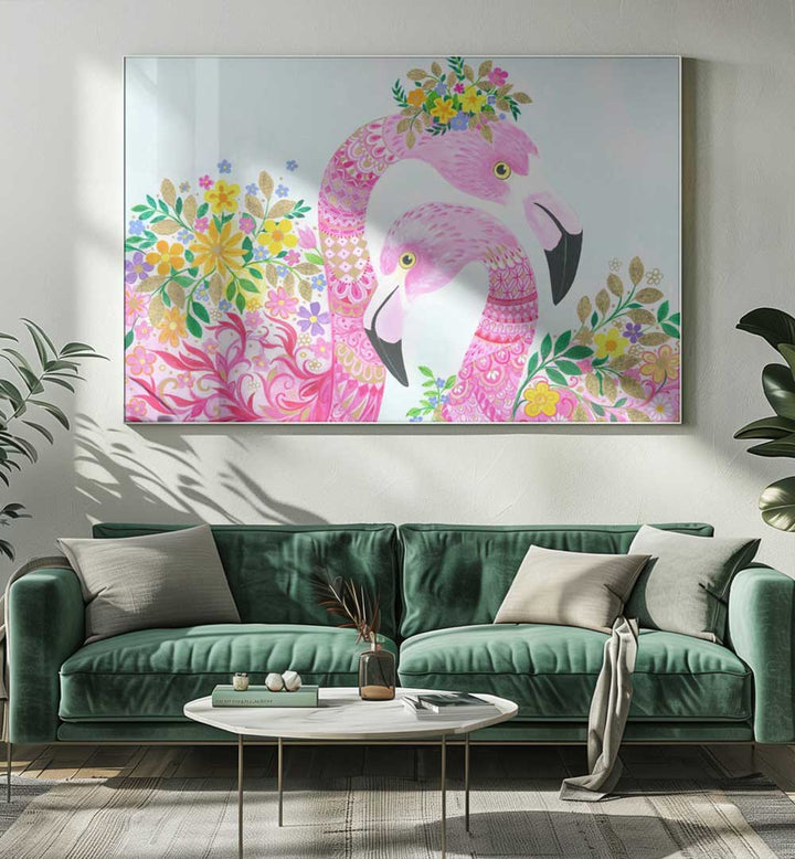 COLORFUL FLORAL CROWNS , ANIMAL PAINTINGS