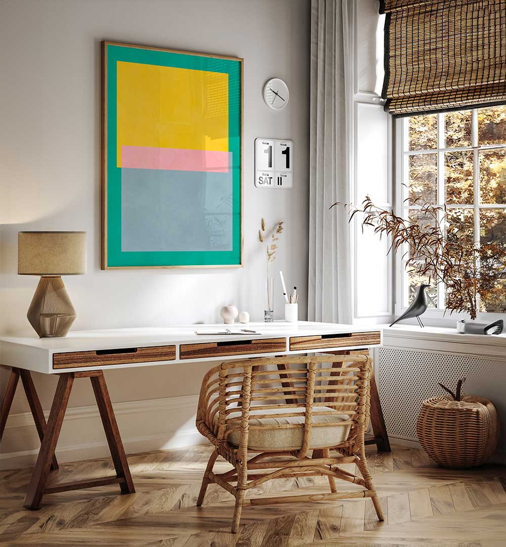 COLORFUL GEOMETRIC SHAPES , GEOMETRIC ART PRINTS