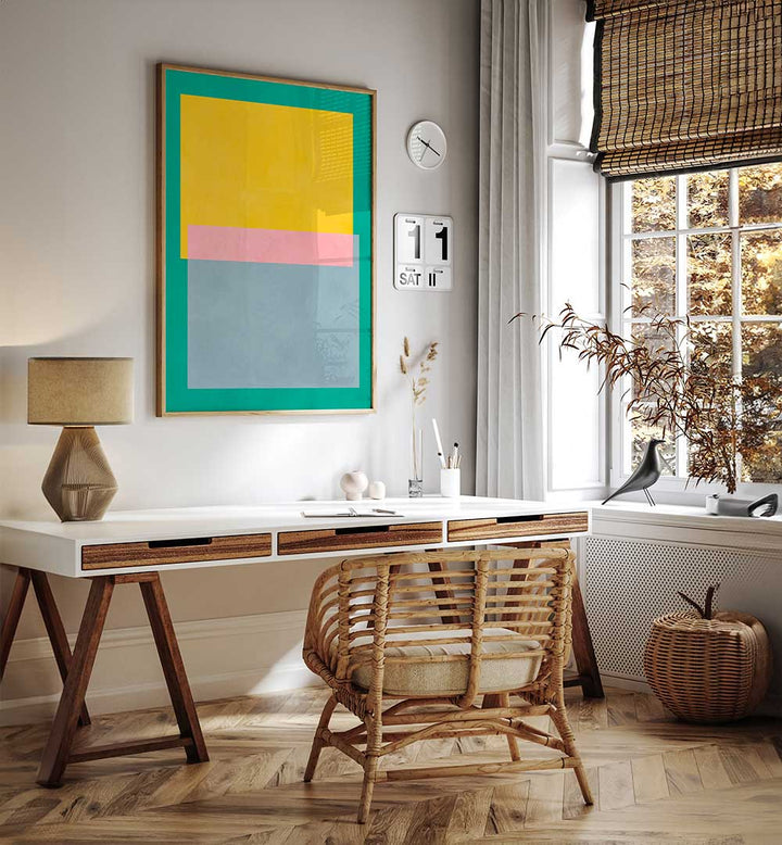 COLORFUL GEOMETRIC SHAPES , GEOMETRIC ART PRINTS