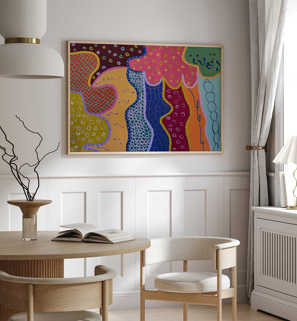 MOONLIGHTING II , PATTERN ART PRINTS
