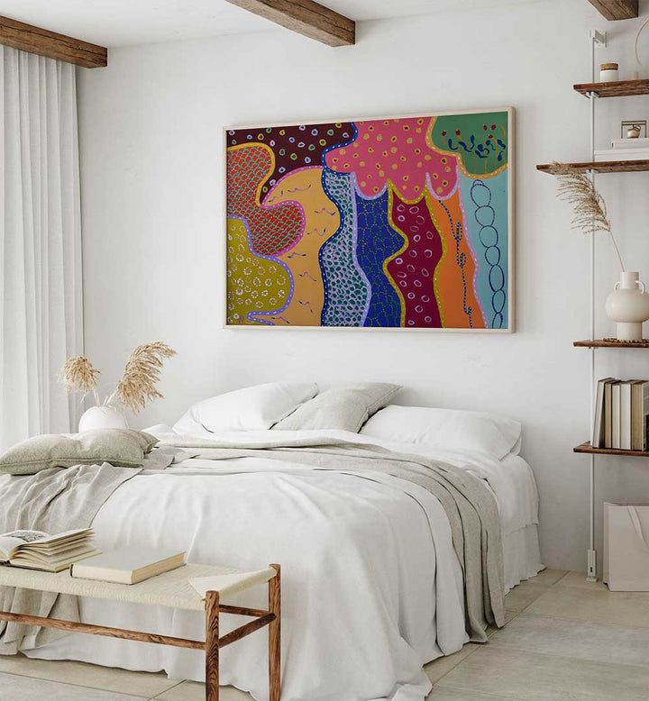MOONLIGHTING II , PATTERN ART PRINTS