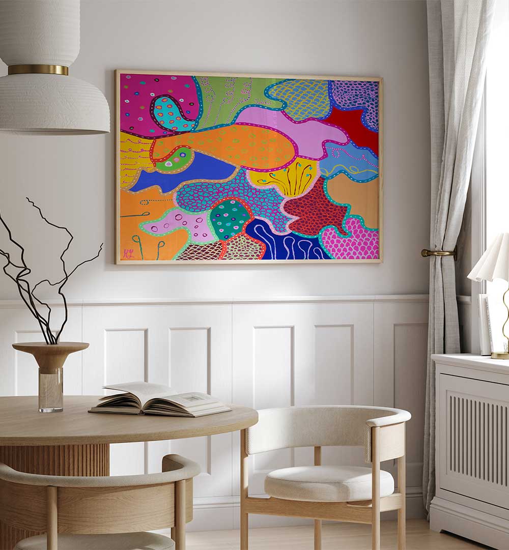 COLOURS OF ANOTHER WORLD , PATTERN ART PRINTS