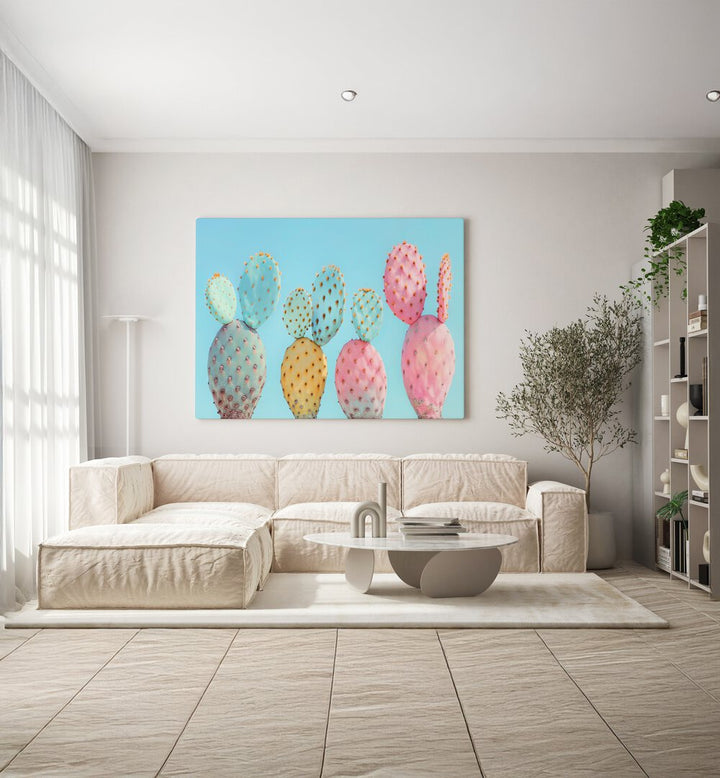 COLORFUL CACTUS  , BEACH PAINTINGS
