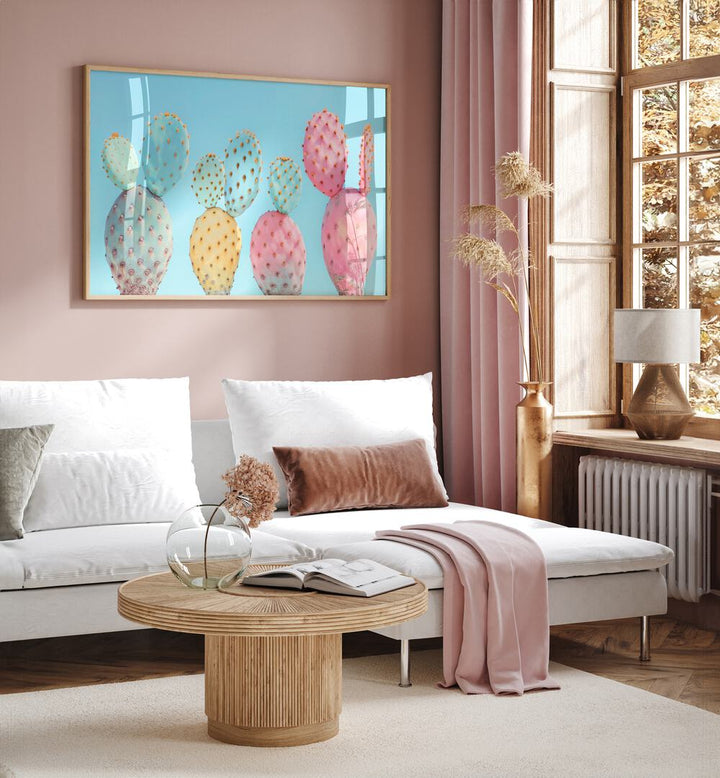 COLORFUL CACTUS  , BEACH PAINTINGS