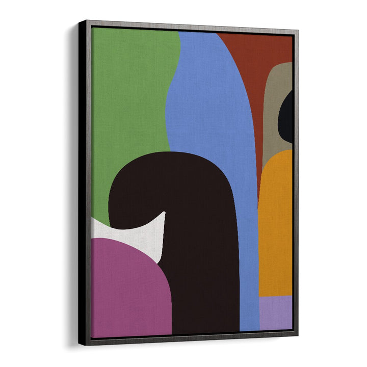 Colour Moods I Abstract Paintings Abstract Art Prints in Black Floater Frame