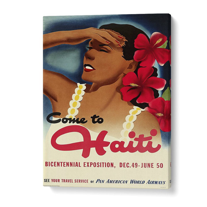 Come To Haiti-Dec 49-June 50 Retro Vintage Travel Travel Posters in Gallery Wrap