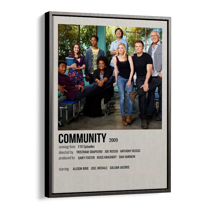 Community 2009 Movie Posters in Black Floater Frame