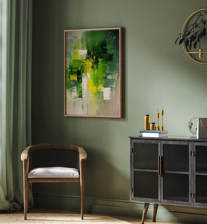 CONTEMPORART - MATCHA II , ABSTRACT PAINTINGS