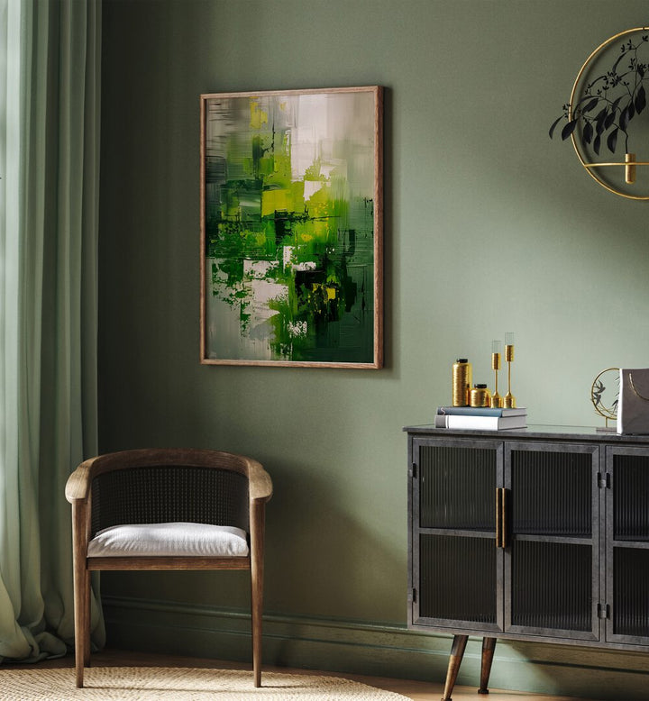 CONTEMPORART - MATCHA III , ABSTRACT PAINTINGS