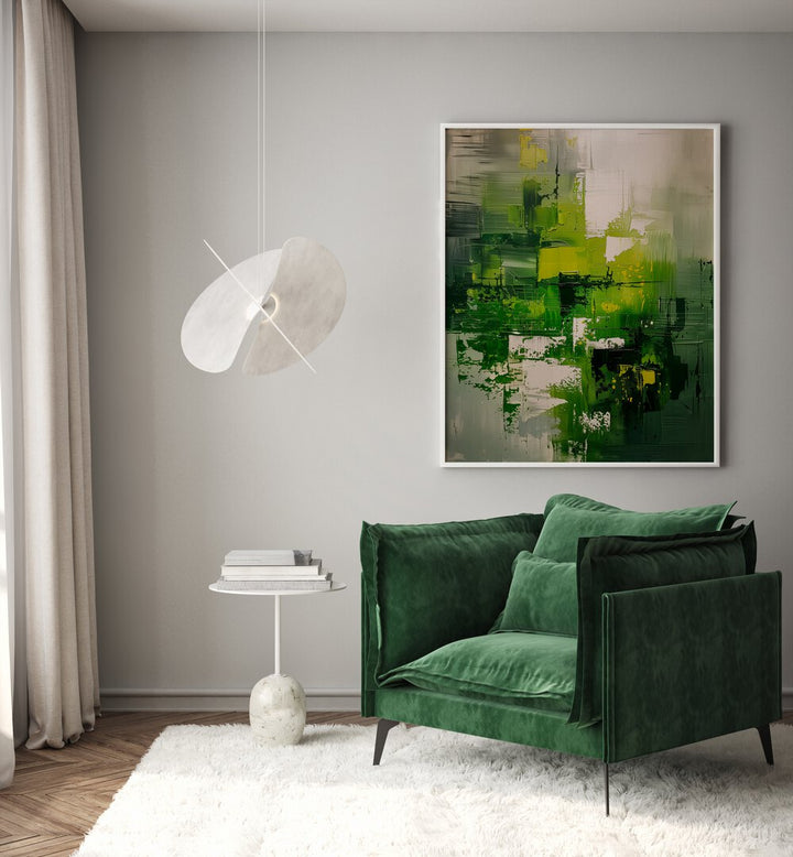 CONTEMPORART - MATCHA III , ABSTRACT PAINTINGS
