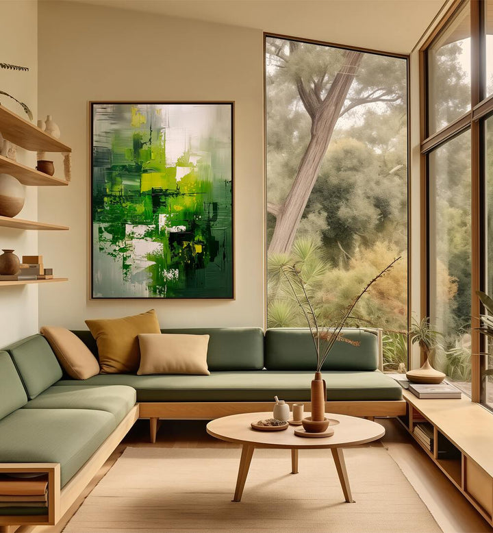 CONTEMPORART - MATCHA III , ABSTRACT PAINTINGS