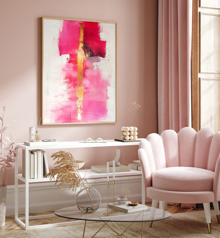 CONTEMPORART - PINK LADY II , ABSTRACT PAINTINGS