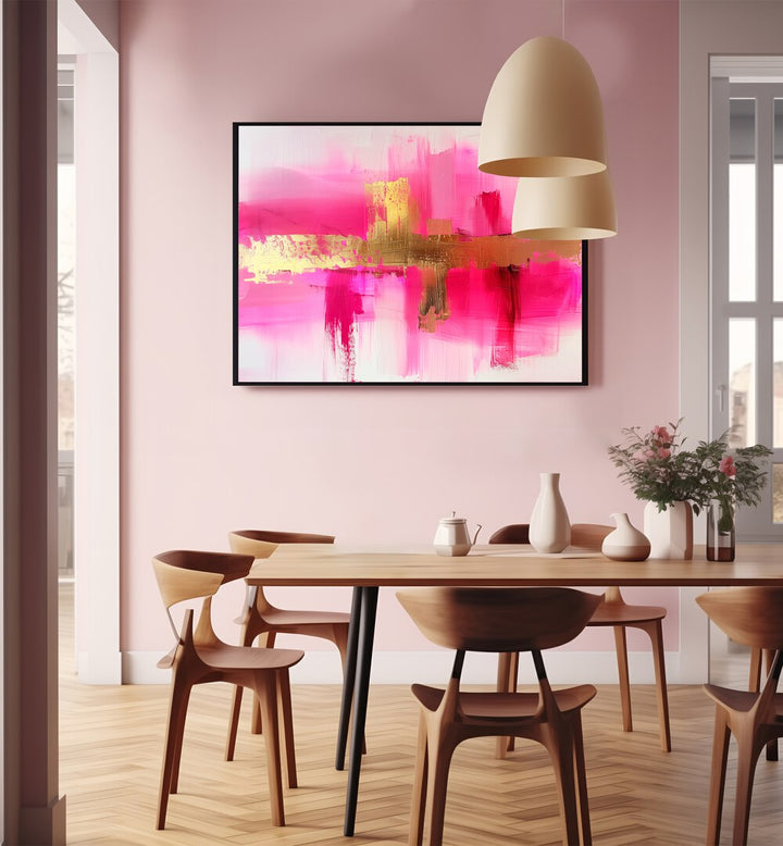 CONTEMPORART - PINK LADY III , ABSTRACT PAINTINGS