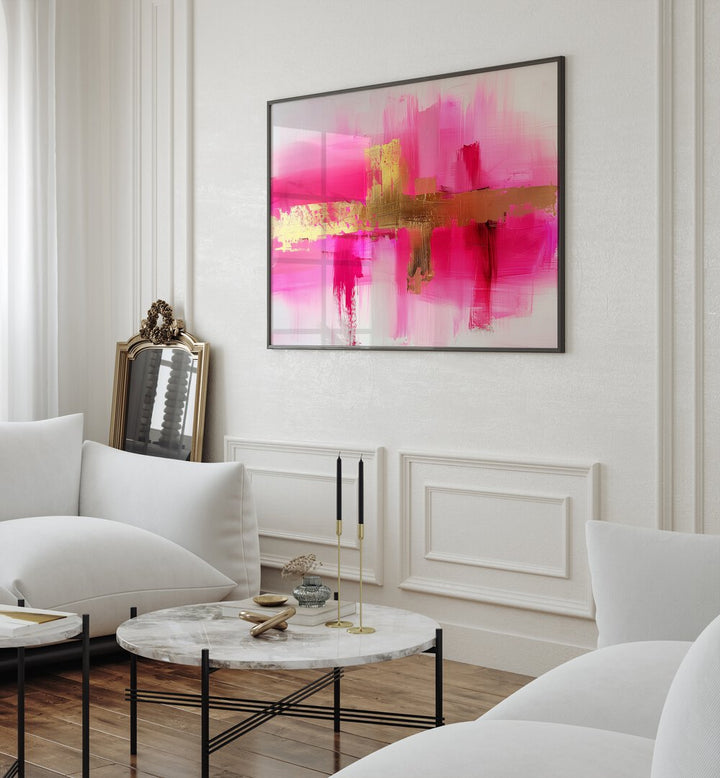 CONTEMPORART - PINK LADY III , ABSTRACT PAINTINGS