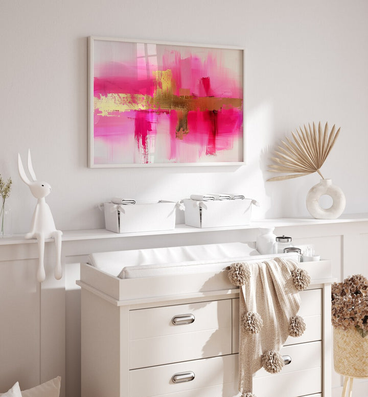 CONTEMPORART - PINK LADY III , ABSTRACT PAINTINGS