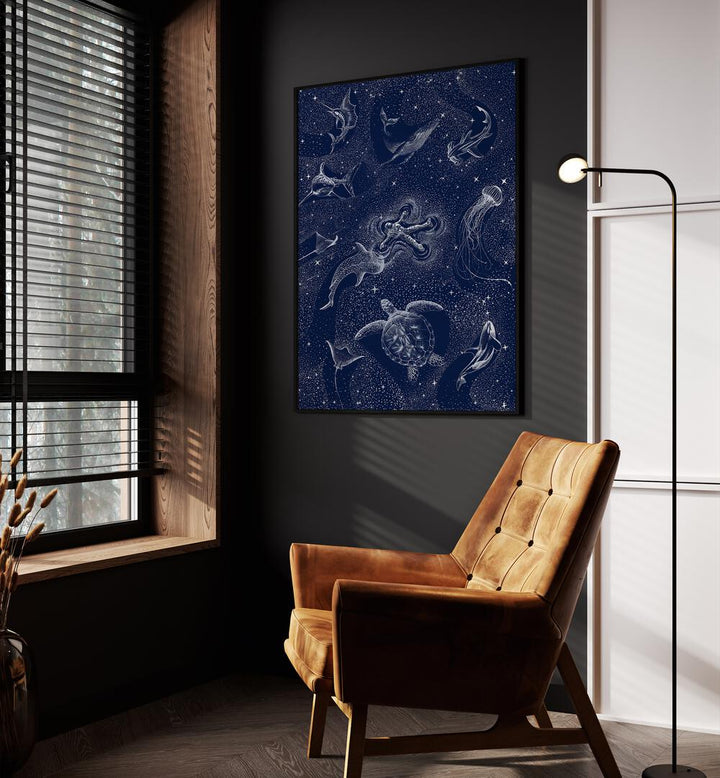 Discover the COSMIC OCEAN WITH ASTRONAUT, SURREAL ART PRINTS, blending cosmic and oceanic elements in stunning artistry.