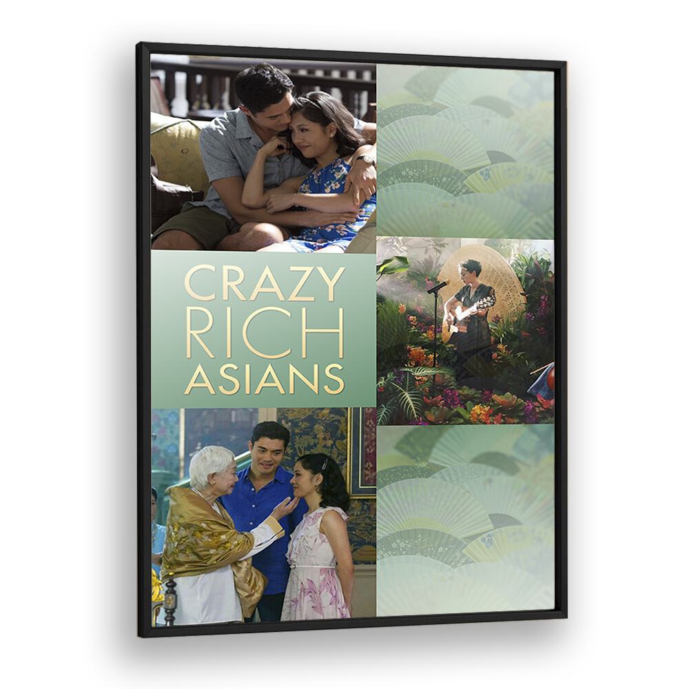 Crazy Rich Asians by Grishma Korjani Movie Posters in Black Plain Frame