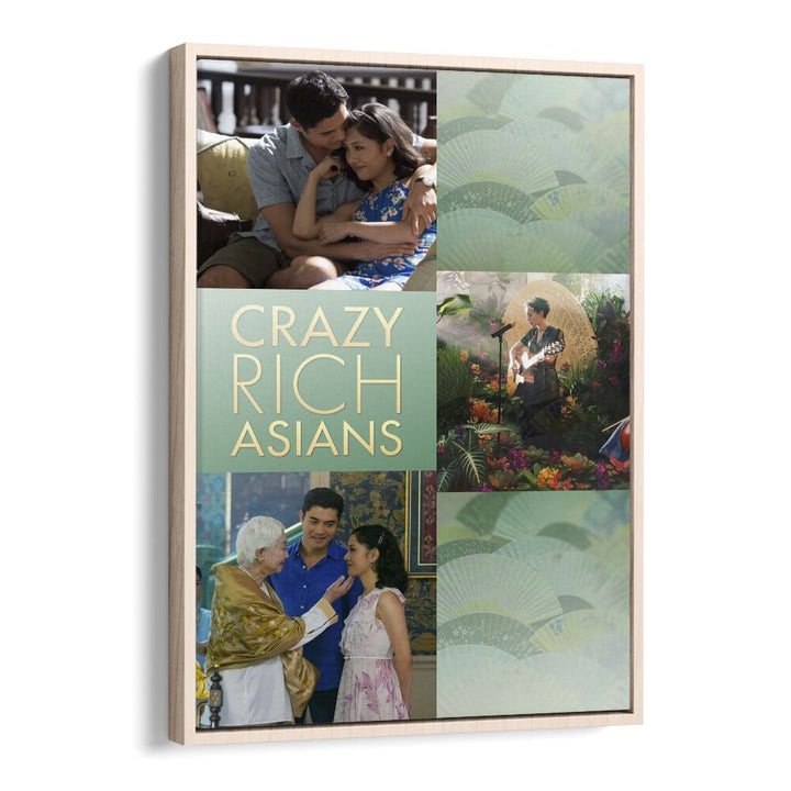 Crazy Rich Asians by Grishma Korjani Movie Posters in Oak Wood Floater Frame