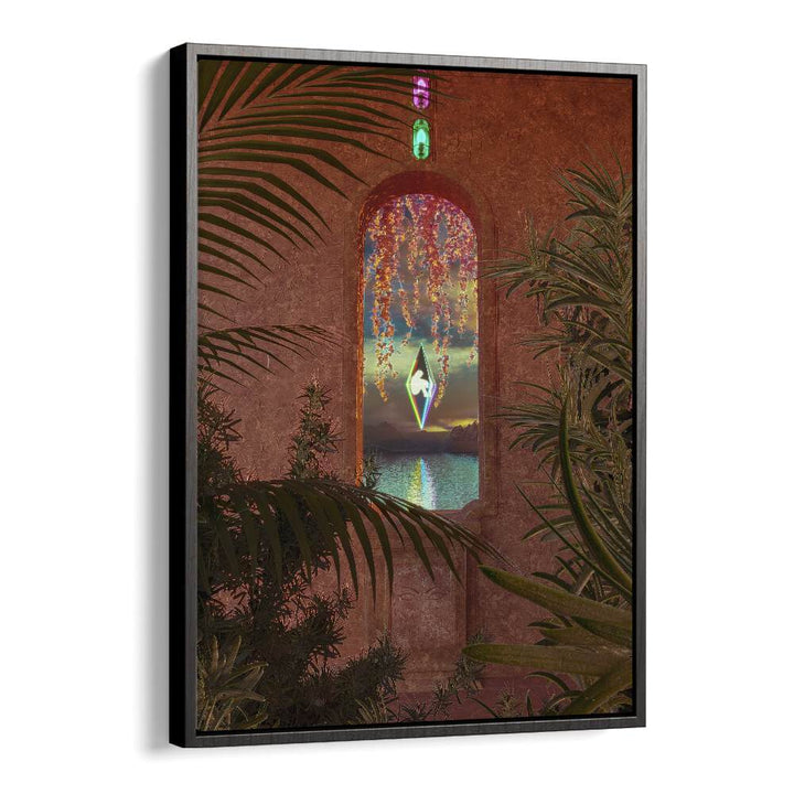 Creation By Cosmo Zach Surreal Art Prints Surrealism in Black Floater Frame