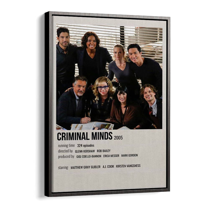 Criminal Minds 2005 Movie Posters in Black Floater Frame