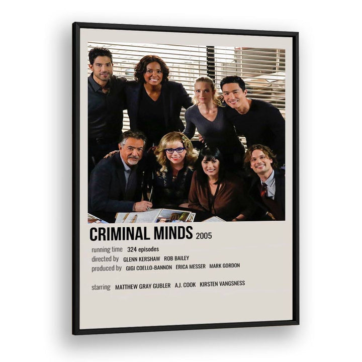 Criminal Minds 2005 Movie Posters in Black Plain Frame