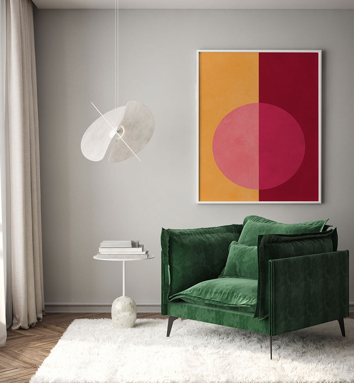 CRIMSON BALANCE , GEOMETRIC ART PRINTS