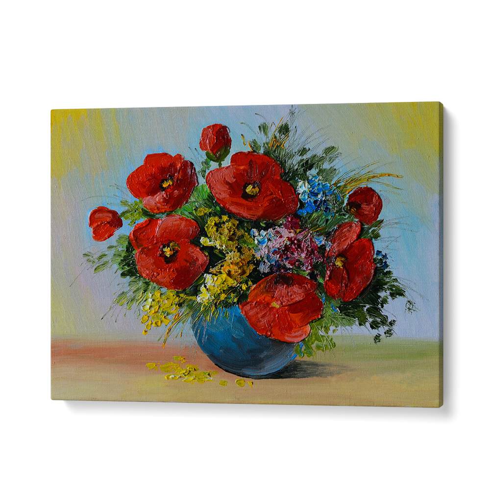 Crimson Petals Vintage European Paintings in Gallery Wrap