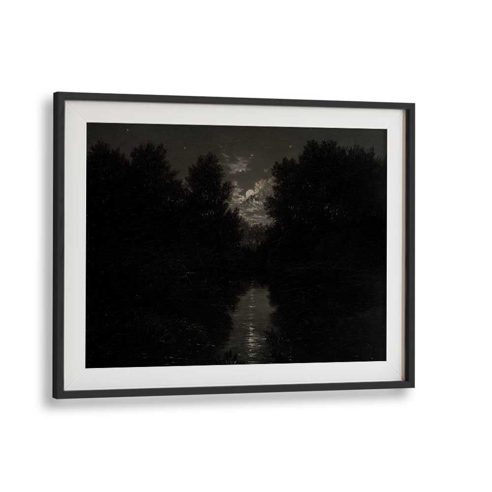 Cryptic Solace Lost In Gothic Reverie I Gothic Art Prints in Black Frame With Mount