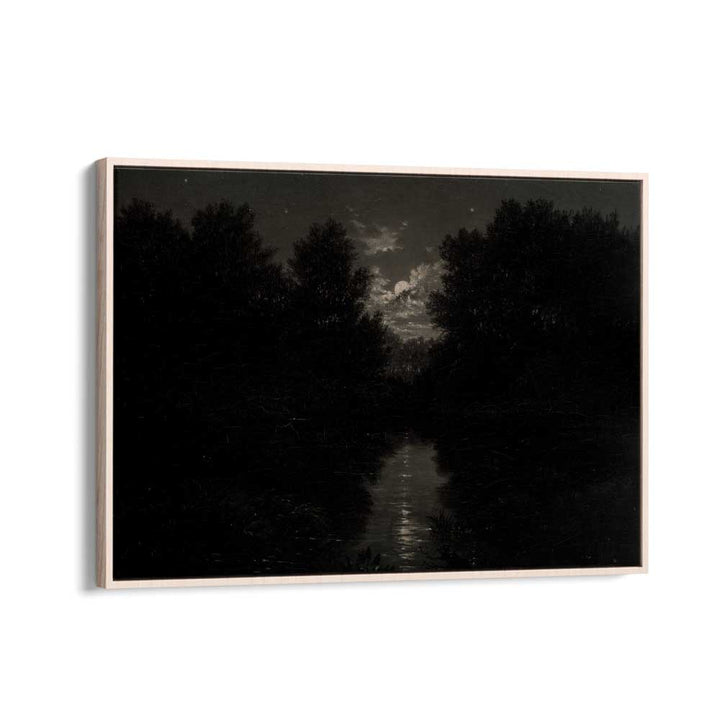 Cryptic Solace Lost In Gothic Reverie I Gothic Art Prints in Oak Wood Floater Frame