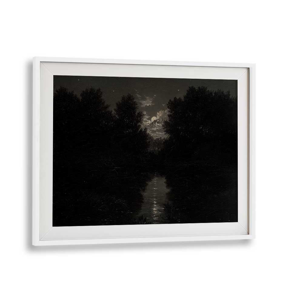 Cryptic Solace Lost In Gothic Reverie I Gothic Art Prints in White Frame With Mount