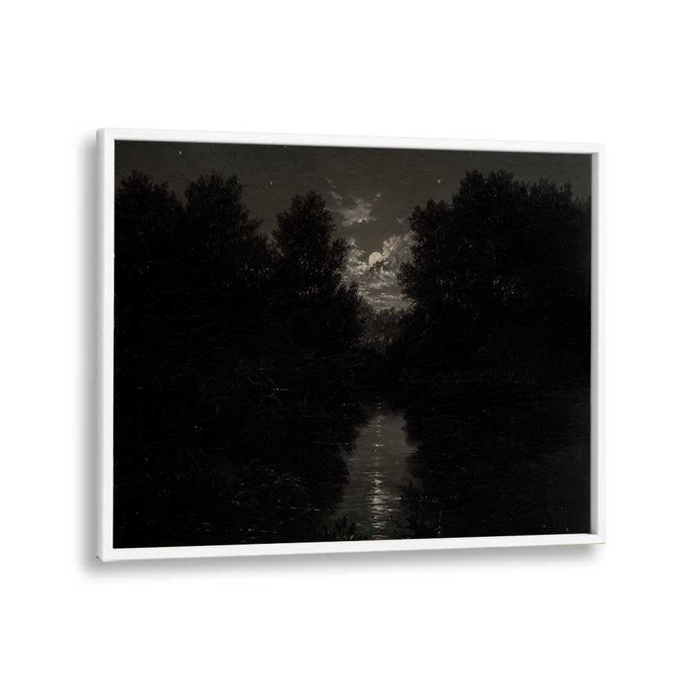 Cryptic Solace Lost In Gothic Reverie I Gothic Art Prints in White Plain Frame