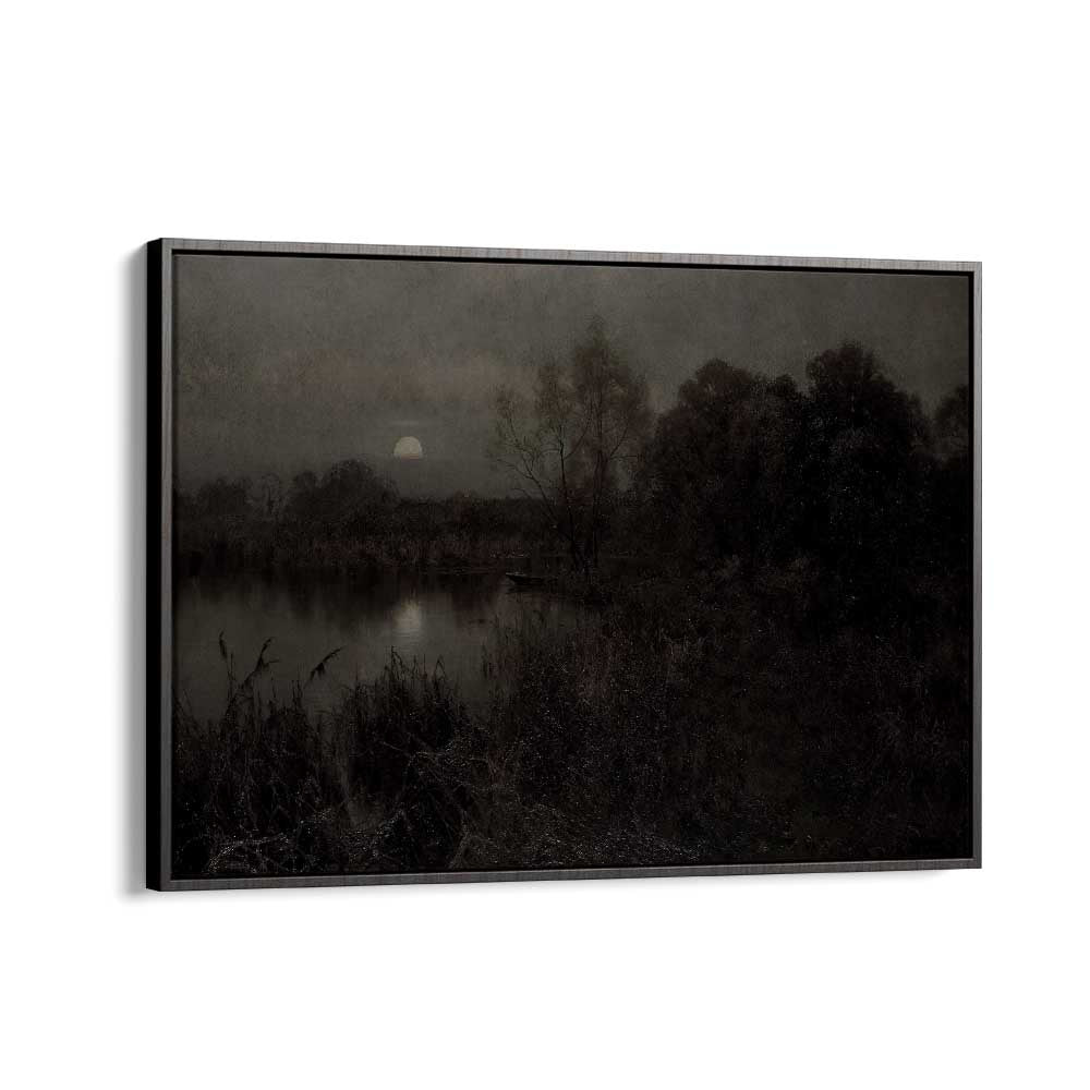 Cryptic Solace Lost In Gothic Reverie ii Gothic Art Prints in Black Floater Frame